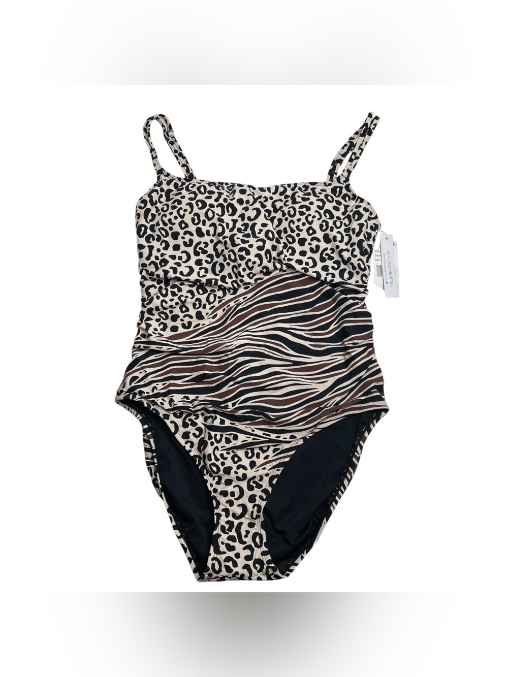 Bleu Rod Beattie Animal Instinct Printed Underwire One Piece Swimsuit 10 New